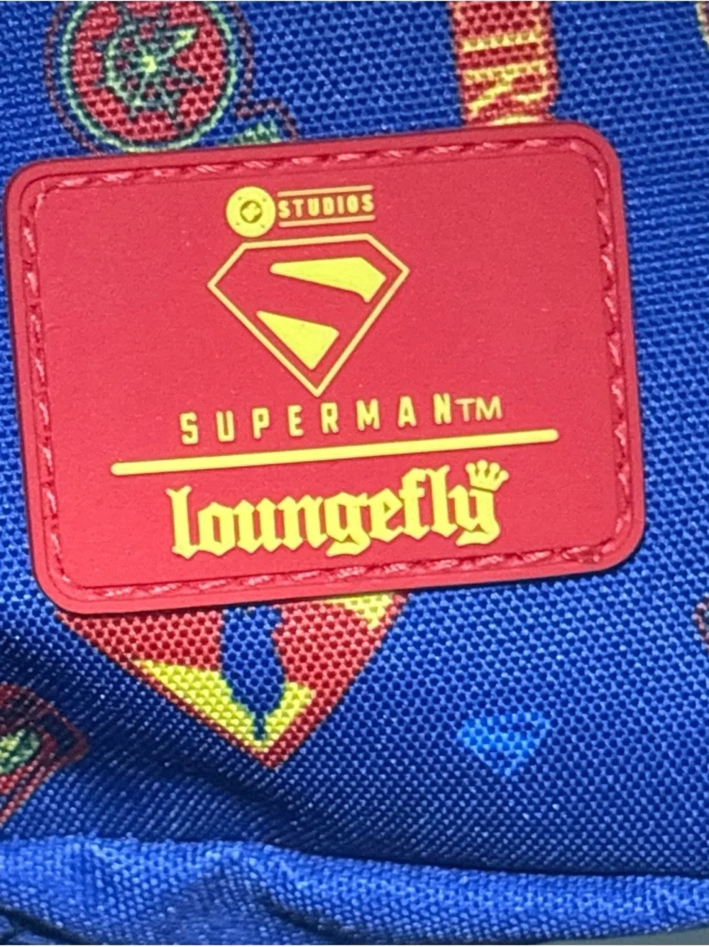 Loungefly Superman Full-Size Nylon Backpack NWT